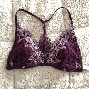 V.S. Plum / Burgundy laced Bralette